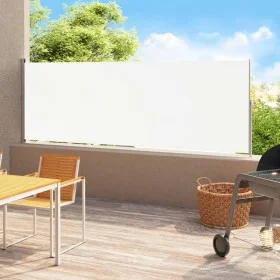 Retractable cream side awning for patio 220x500 cm by vidaXL, Umbrellas - Ref: Foro24-313430, Price: 102,02 €, Discount: %