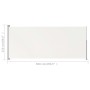 Einziehbare Seitenmarkise für Terrasse creme 220x500 cm von vidaXL, Sonnenschirme - Ref: Foro24-313430, Preis: 106,20 €, Raba...
