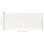Retractable cream side awning for patio 220x500 cm by vidaXL, Umbrellas - Ref: Foro24-313430, Price: 102,02 €, Discount: %