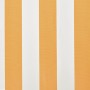 Toldo de lona amarillo y blanco 4x3 m (sin estructura)