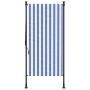 Persiana enrollable exterior tela acero azul blanco 100x270 cm
