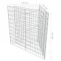 Arriate de gaviones de acero galvanizado 75x75x50 cm de vidaXL, Maceteros y jardineras - Ref: Foro24-143602, Precio: 41,41 €,...