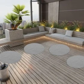 Artificial grass with round studs Ø90 cm gray by vidaXL, artificial flora - Ref: Foro24-147804, Price: 13,32 €, Discount: %