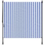 Persiana enrollable exterior tela acero azul blanco 150x270 cm