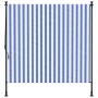 Persiana enrollable exterior tela acero azul blanco 200x270 cm
