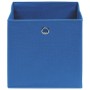 Cajas de almacenaje 4 uds tela 32x32x32 cm azul de vidaXL, Cestas para almacenaje - Ref: Foro24-288337, Precio: 25,10 €, Desc...