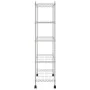 Lagerregal 5 Ebenen, Rollen 75x35x155 cm, Chrom, 250 kg von vidaXL, Industrieregale - Ref: Foro24-324629, Preis: 109,59 €, Ra...