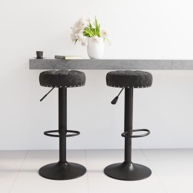 Küchenhocker 2 Einheiten aus schwarzem Samt von vidaXL, Küchenhocker - Ref: Foro24-332992, Preis: 113,70 €, Rabatt: %
