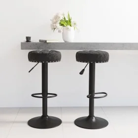 Taburetes de cocina 2 unidades terciopelo negro de vidaXL, Taburetes de cocina - Ref: Foro24-332992, Precio: 110,40 €, Descue...