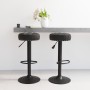 Taburetes de cocina 2 unidades terciopelo negro de vidaXL, Taburetes de cocina - Ref: Foro24-332992, Precio: 113,61 €, Descue...