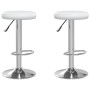 Kitchen stools 2 units white synthetic leather by vidaXL, Kitchen stools - Ref: Foro24-333097, Price: 102,72 €, Discount: %