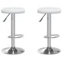 Taburetes de cocina 2 unidades cuero sintético blanco de vidaXL, Taburetes de cocina - Ref: Foro24-333097, Precio: 99,80 €, D...