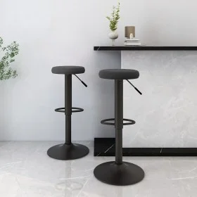 Kitchen stools 2 units black velvet by vidaXL, Kitchen stools - Ref: Foro24-333140, Price: 93,81 €, Discount: %