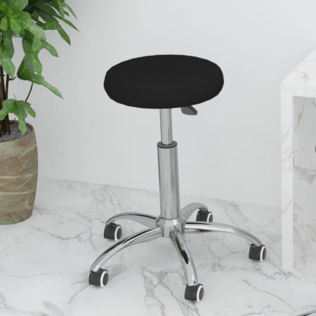 Drehbarer Bürostuhl aus schwarzem Kunstleder von vidaXL, Bürostühle - Ref: Foro24-333152, Preis: 58,23 €, Rabatt: %