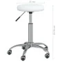 Silla de oficina giratoria de cuero sintético blanco de vidaXL, Sillas de oficina - Ref: Foro24-333151, Precio: 57,18 €, Desc...