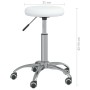Silla de oficina giratoria de cuero sintético blanco de vidaXL, Sillas de oficina - Ref: Foro24-333151, Precio: 57,18 €, Desc...