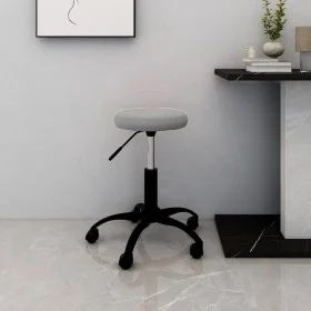 Light Gray Velvet Swivel Office Chair by vidaXL, Office chairs - Ref: Foro24-333174, Price: 51,65 €, Discount: %