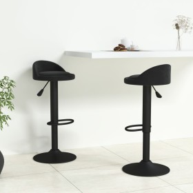 Kitchen stools 2 units black velvet by vidaXL, Kitchen stools - Ref: Foro24-333598, Price: 125,68 €, Discount: %
