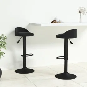 Kitchen stools 2 units black velvet by vidaXL, Kitchen stools - Ref: Foro24-333598, Price: 122,62 €, Discount: %