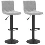 Taburetes de cocina 2 unidades terciopelo gris claro de vidaXL, Taburetes de cocina - Ref: Foro24-333731, Precio: 121,56 €, D...