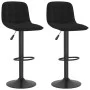 Küchenhocker 2 Einheiten aus schwarzem Samt von vidaXL, Küchenhocker - Ref: Foro24-333988, Preis: 128,38 €, Rabatt: %