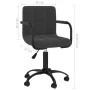 Silla de oficina giratoria de terciopelo negro de vidaXL, Sillas de oficina - Ref: Foro24-334707, Precio: 88,46 €, Descuento: %