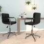 Sillas de comedor giratorias 2 unidades cuero sintético negro de vidaXL, Sillas de comedor - Ref: Foro24-334760, Precio: 149,...