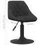 Küchenhocker aus schwarzem Samt von vidaXL, Küchenhocker - Ref: Foro24-335313, Preis: 81,70 €, Rabatt: %