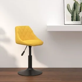 Senfgelber Küchenhocker aus Samt von vidaXL, Küchenhocker - Ref: Foro24-335323, Preis: 78,48 €, Rabatt: %