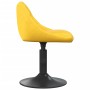Taburete de cocina de terciopelo amarillo mostaza de vidaXL, Taburetes de cocina - Ref: Foro24-335323, Precio: 79,55 €, Descu...