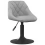 2 Stück drehbare Esszimmerstühle aus hellgrauem Samt von vidaXL, Essstühle - Ref: Foro24-335327, Preis: 121,24 €, Rabatt: %