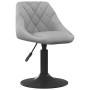 2 Stück drehbare Esszimmerstühle aus hellgrauem Samt von vidaXL, Essstühle - Ref: Foro24-335327, Preis: 122,55 €, Rabatt: %