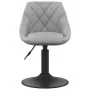 2 Stück drehbare Esszimmerstühle aus hellgrauem Samt von vidaXL, Essstühle - Ref: Foro24-335327, Preis: 121,24 €, Rabatt: %
