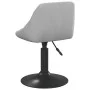 2 Stück drehbare Esszimmerstühle aus hellgrauem Samt von vidaXL, Essstühle - Ref: Foro24-335327, Preis: 121,24 €, Rabatt: %