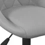 2 Stück drehbare Esszimmerstühle aus hellgrauem Samt von vidaXL, Essstühle - Ref: Foro24-335327, Preis: 121,24 €, Rabatt: %