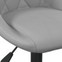 2 Stück drehbare Esszimmerstühle aus hellgrauem Samt von vidaXL, Essstühle - Ref: Foro24-335327, Preis: 122,55 €, Rabatt: %