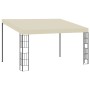 Wall-mounted gazebo with cream-colored fabric, 3x4 m. by vidaXL, Tents and gazebos - Ref: Foro24-47988, Price: 267,05 €, Disc...