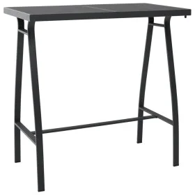 High garden table black tempered glass 110x60x110 cm by vidaXL, Garden tables - Ref: Foro24-48121, Price: 146,86 €, Discount: %