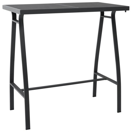 High garden table black tempered glass 110x60x110 cm by vidaXL, Garden tables - Ref: Foro24-48121, Price: 148,61 €, Discount: %