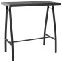 High garden table black tempered glass 110x60x110 cm by vidaXL, Garden tables - Ref: Foro24-48121, Price: 148,61 €, Discount: %