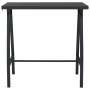 High garden table black tempered glass 110x60x110 cm by vidaXL, Garden tables - Ref: Foro24-48121, Price: 148,61 €, Discount: %