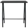 Mesa alta de jardín vidrio templado negro 110x60x110 cm de vidaXL, Mesas de jardín - Ref: Foro24-48121, Precio: 146,23 €, Des...