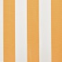 Toldo de lona amarillo y blanco 6x3 m (sin estructura)