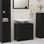 Black plywood bathroom cabinet 60x33x61 cm by vidaXL, Bathroom furniture - Ref: Foro24-802643, Price: 60,08 €, Discount: %