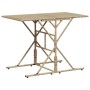 Set comedor de jardín 7 pzas con cojines ratán sintético beige