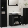 Black plywood bathroom cabinet 60x33x61 cm by vidaXL, Bathroom furniture - Ref: Foro24-802643, Price: 60,08 €, Discount: %