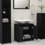 Badezimmerschrank aus schwarzem Sperrholz, 60 x 33 x 61 cm von vidaXL, Badezimmermöbel - Ref: Foro24-802643, Preis: 59,33 €, ...