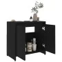 Badezimmerschrank aus schwarzem Sperrholz, 60 x 33 x 61 cm von vidaXL, Badezimmermöbel - Ref: Foro24-802643, Preis: 59,33 €, ...