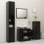 Black plywood bathroom cabinet 60x33x61 cm by vidaXL, Bathroom furniture - Ref: Foro24-802643, Price: 60,08 €, Discount: %