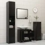 Badezimmerschrank aus schwarzem Sperrholz, 60 x 33 x 61 cm von vidaXL, Badezimmermöbel - Ref: Foro24-802643, Preis: 59,33 €, ...